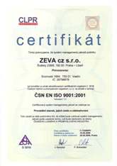 Certifikt SN ENISO 9001:2001